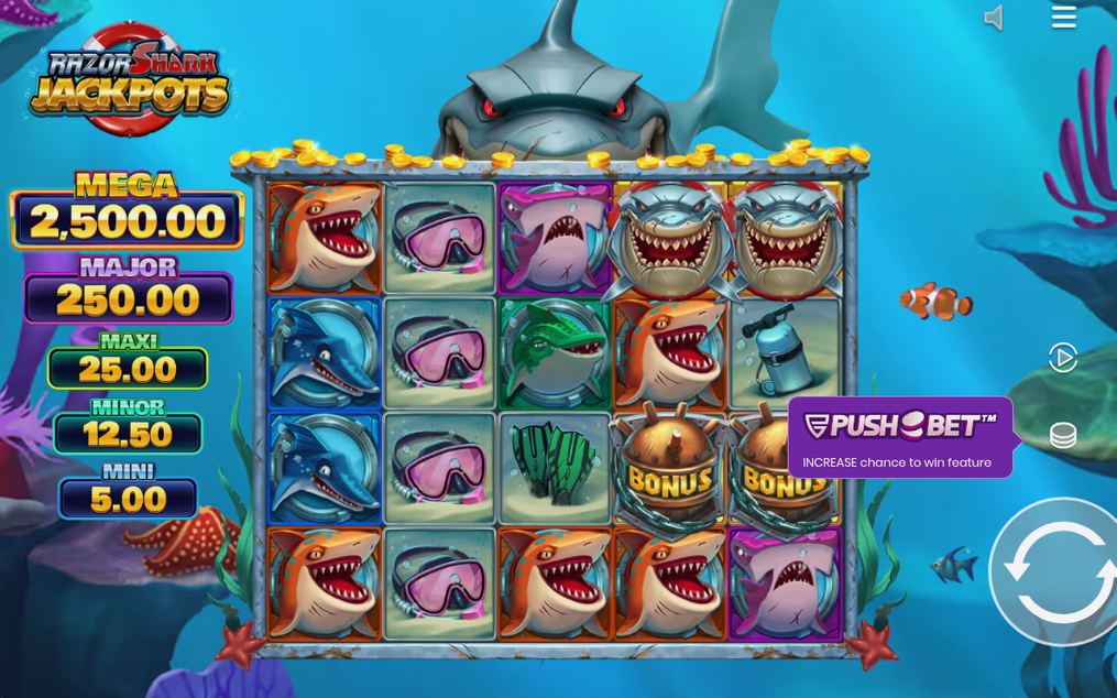 Razor Shark Jackpots