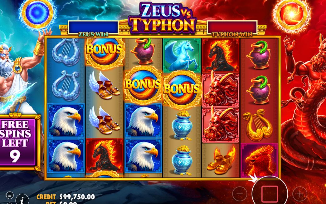 Free Spins total after a BONUS retrigger lands