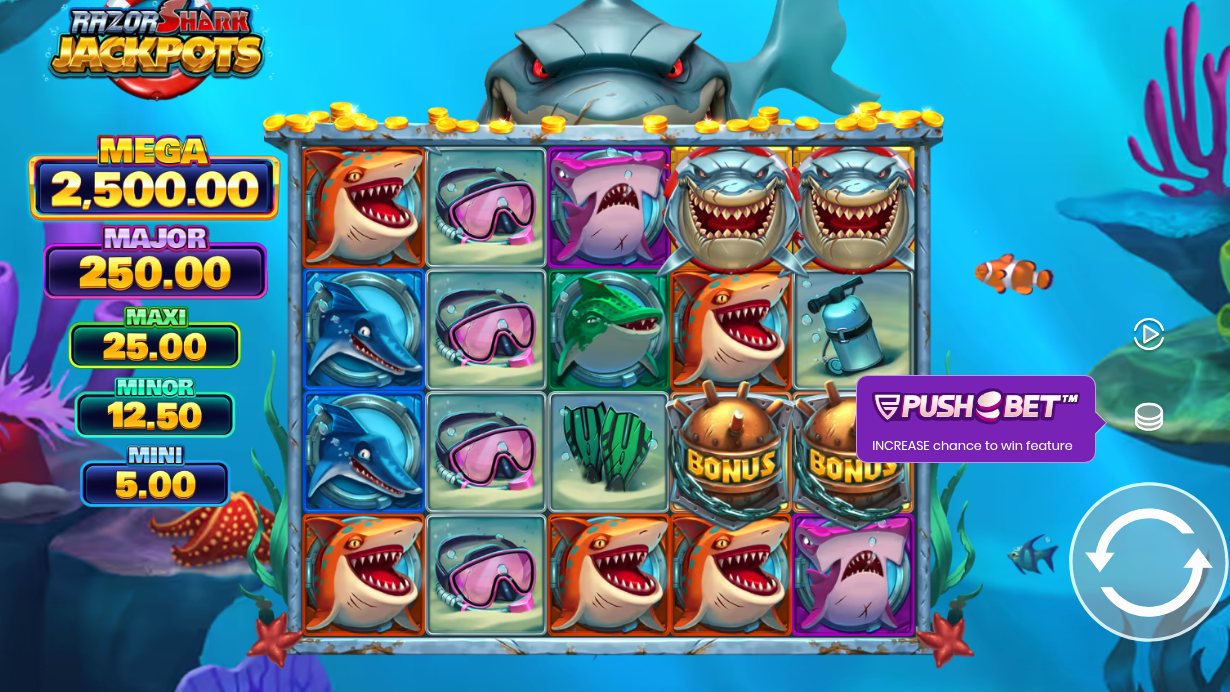 Razor Shark Jackpots