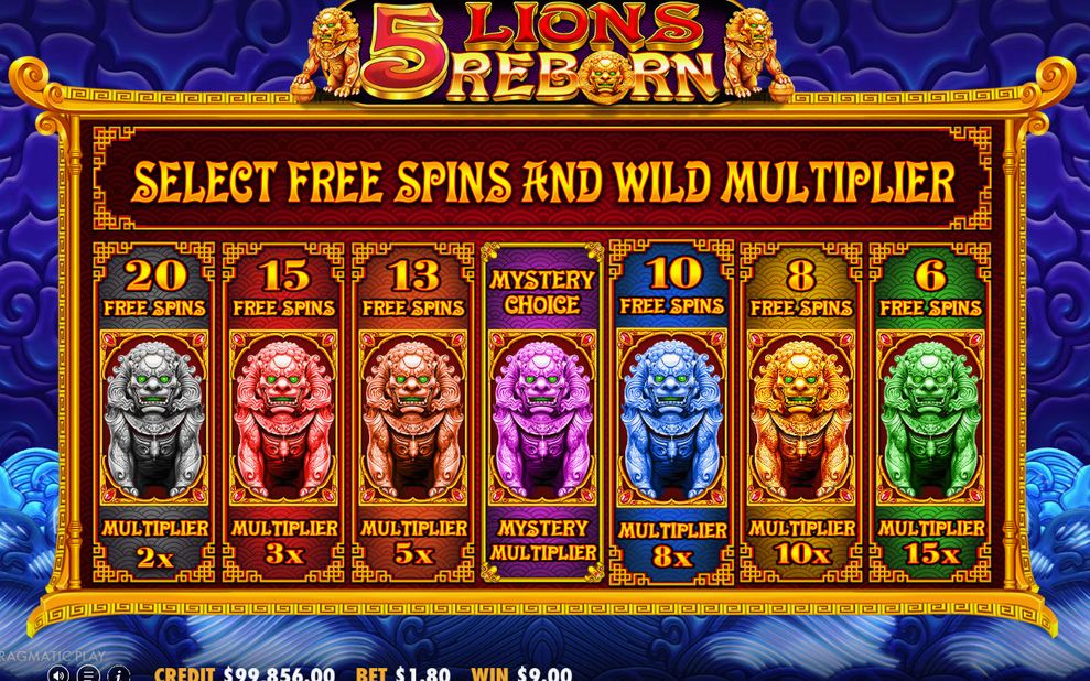 Bonus screen with Golden Scatter symbols on the grid